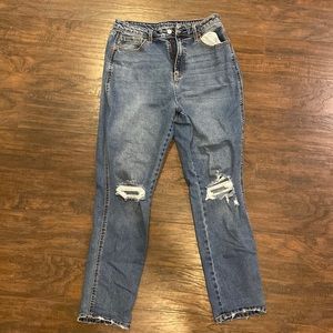 Arizona Jean Co. Dark Blue Mom Jeans, High rise, Women’s Size 13! Barely worn!